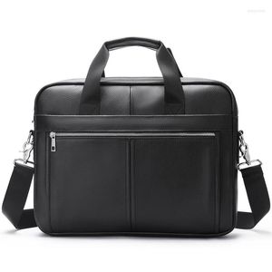 Duffel Bags Men's Briefcases Genuine Leather Lawyer/office Bag For Men Laptop Documents