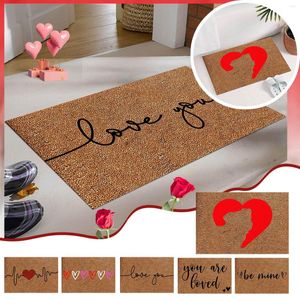 Carpets Rugs H Men Blanket Floor Mat Valentine's Day Living Room Bedroom Red Love Heart Soft Christmas Heated Size