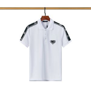 2023 Neues Herren-Polo in Schwarz und Weiß, mehrere Stile, besticktes Alphabet, luxuriös, 100 % Baumwolle, Anti-Falten- und Anti-Pilling-Markeninformationen3XL#99