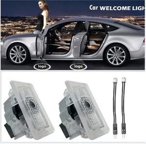 2 teile/los Willkommen Lichter LED Auto Tür Licht Für Tesla Modell 3 S X Logo Decor Laser Lampe Projekt Luces