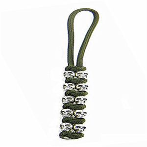 Nyckelringar 550 Paracord Keychain KL Knife Lanyards Sier Alloy Skl Beads Keychain2574 Drop Leverans smycken Otqxt