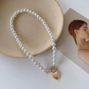 Naszyjniki wiszące vintage Pearl Choker Naszyjnik dla kobiet moda lato biały łańcuch koralików 2023 Trend elegancki zestaw biżuterii ślubnej