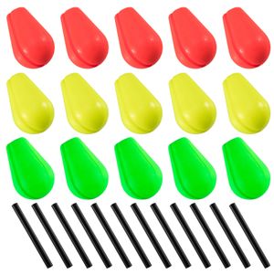 Acessórios de pesca 30pcs Pesca de espuma de espuma de espuma de mosca Indicadores de golpe de tubo eva oval bobbers flutuante lasca pompano rig bount rigs pesca de barco 230516