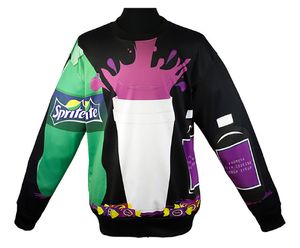 Nowe style jesień/zima północ Dirty Sprite moda mężczyźni kobiety 3D bluzy bluza unisex poty pullover hood taniec hip hop taniec