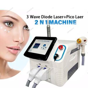 2024 Nieuwste Diode 2 in 1 Pico Laser 808 Laser Machine Picosecond + 808 Ontharing Machine Diode Laser Plus Pico