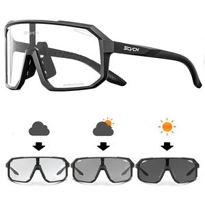 Outdoor Eyewear Cycling Glasses Pochromic Sunglasses Men Women Mountain Bike Road Bicycle Riding Sports Hiking Goggles 230515