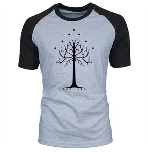 Summer The Hobbit Gondor White Tree Men Short Sleeve Tshirt Lord of Ring Top Fashion Casual O Neck Cotton T Shirt Plus Size 210727424212