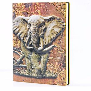 PC de diário de notebook colorido de elefante para elefante para artigos de papelaria escolares de artigos de papelaria