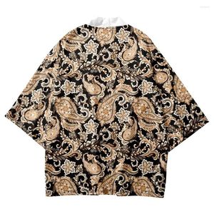 Roupas étnicas Cardigã japonês Haori Yukata quimono samurai harajuku streetwear jaqueta obi