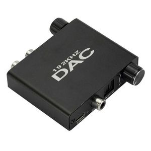 Цифровой в аналог 3.5 Audio Converter DAC Регулируемый громкость 192 кГц с регулировкой баса SPDIF RL