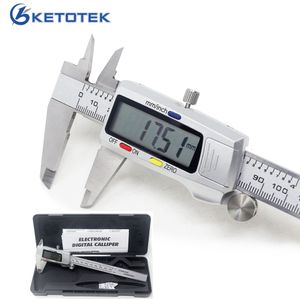 Vernier Calipers 6インチ150mmデジタルバーニエキャリパー測定ツールステンレス鋼マイクロメートル深度ルーラー楽器MESSCHIEBER PAQUIMETRO 230516