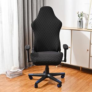 Fodere per sedie Spandex Office Cover Gaming Poltrona Elastica Sedile Tinta Unita Girevole Computer Sedie Fodere