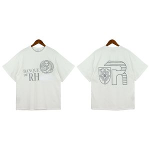 Männer und Frauen Marke T-shirts Kurzarm RH Print Streetwear Mode Sommer Paar Kleid