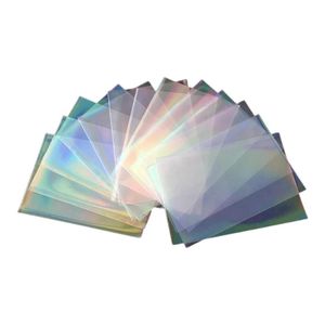 Card Holders 63HC 100pcs Glass Flashing Film Holographic Idol Po Sleeves Ta-rot YGO Ultra Super Protector