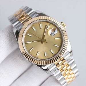 Med diamant Herrklocka automatisk mekanisk klocka 36/41MM 904L alla klockor i rostfritt stål Dam 28/31 kvartsbatteri superljusande datejust montre de luxe ST9