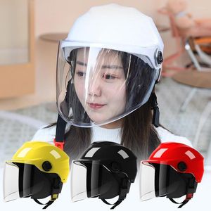 オートバイヘルメットオープンフェイスヘルメットバイザー男性女性サマーエレクトリックバイクスクーターバイクアクセサリー