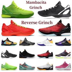 6 5 Proto Mens Basketball Shoes Sneaker Mambacita Reverse Grinch del Sol 6s Big Stage Alternativ Bruce Lee Chaos Dark Night Prelude 5s Trainers Sport Sneakers 40-46