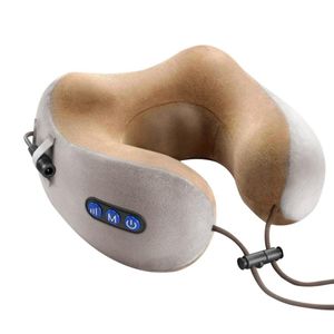 Massageador de pescoço elétrico de travesseiro U Multifuncional em forma de ombro portátil de viagem cervical para casa Relax Relax Massage