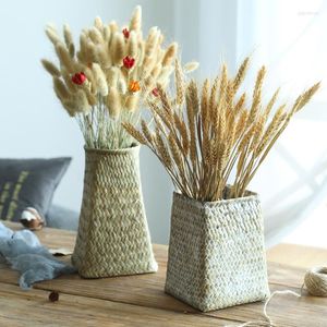 Kwiaty dekoracyjne 20pcs DIY Craft Bukiet suszony na przyjęcie weselne PRAWDZIWEGO Pszennego Ucha Dekoracja kwiatów Naturalna trawa