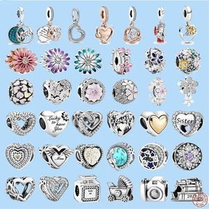 925 charms in argento sterling per gioielli che fanno per pandora beads ME Series Hoop Link Earrings Fashion