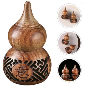 Confezione regalo diffusore aria zucca Lou Wu ornamento bottiglia di aroma perline di legno calabash decorativo mini bustina deodorante scrivania