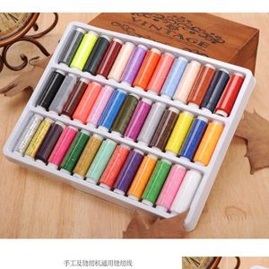 Sewing Notions Tools 39Rollset No402 Mixed Color Thread SpolyesterNähzubehör für Handhine zum Nähen 8589876 Drop Delivery Appare Dh7Et