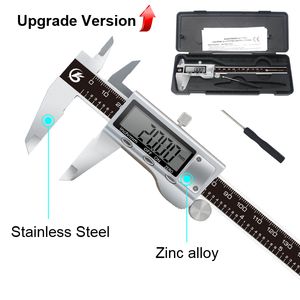 Messschieber 0–150 mm, elektronischer Messschieber aus Metall, digitaler Messschieber, Edelstahl-Lineal, Mikrometer, LCD-Messwerkzeuge 230516