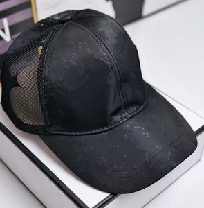 Nettobaseballmössor 2023 Ny högkvalitativ utomhus svart sportboll hattar brev mönster broderi hink hatt män kvinnor sol snapback hattar sol visir