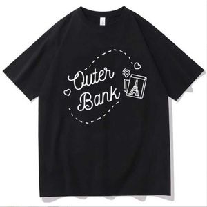 メンズTシャツアウターバンクポーグライフ面白いTシャツメンメンズ女性のヒップホップOネックコットンTシャツハラジュクトップスストリートウェアP230516