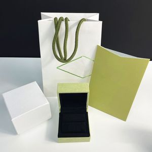 Luxuriöse Kleeblatt-Designer-Schmuckschatulle, Verpackung, Ohrringe, Halsketten, Armbänder, hochwertige Staubbeutel, Geschenkboxen