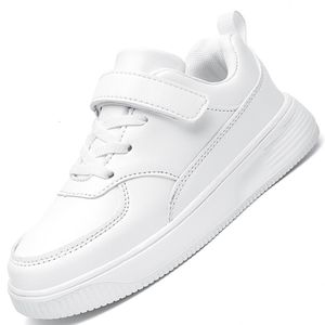 Dzieci swobodne dzieci białe czarne trampki moda chaussure enfant bluach chłopców buty tenis infantil 230516