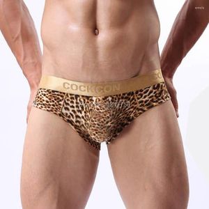 Mutande Super Soft Sexy da uomo Cool Leopard Briefs Underwear Bulge Pouch