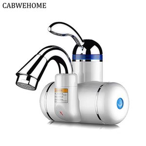 Värmare Cabwehome 3000W Instant Electric Water Heater Instant Hot Faucet Kitchen Electric Tap Water Heating Instantane Water Heater