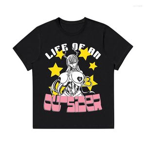 Men's T Shirts American Retro Sexy Woman Print Cotton Men's T-shirt Short Sleeve Shirt Hip Hop Graphic Clothing Tops Y2K