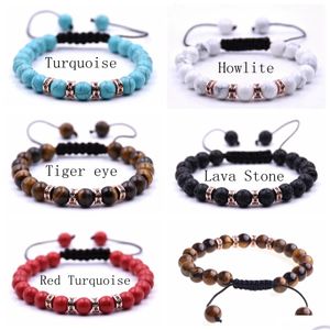 Beaded New Fashion 10Pc/Set Handmade Woven Lucky Bracelets Rose Gold Sequins Braided Turquoise Foe Sale Drop Delivery Jewelry Dhzdh