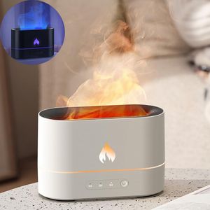Humidifiers Flame Air Humidifier Diffuser Ultrasonic Cool Mist Maker LED Lamp Aroma Diffuser Essential Oil Diffuser Fragrance Diffusers