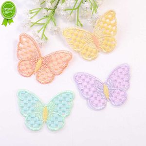 Cartoon Butterfly Flowers Patches For Clothing Thermoadhesive Patches Cute Patch Iron on Embroidery Patches on Clothes Applique