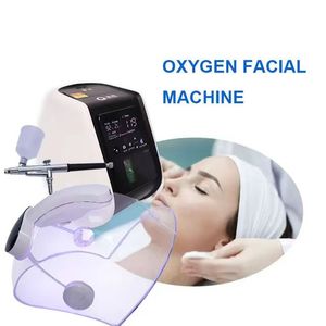 Atacado Jet Peel Face Cuidados com a pele Máscara de terapia de oxigênio Dome O2toDerm Oxgen spray Jet Peel Oxigen o2 derm Spa Ultrasonic Jet Oxygen Dome luz LED Máquina facial