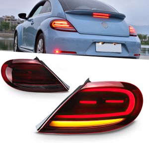 Bilinställning av bakljusuppgradering för VW Beetle 20 13-20 20 LED-streamer Signal Lights Reverse Brake Stop TAILLIGHTS MONTERING