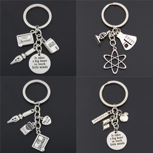 1 st äpple charms ord mikroskop biologiska unika nyckelringar biologi kemi lärare present Keyring