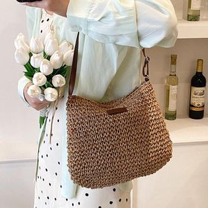 Evening Bags Women Totes Shoulder Bohemian Woven Handbag Vacation Beach Simple Casual Boho Bag Crossbody