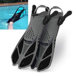 Fins Gloves Professional Snorkeling Foot Diving Fins Adjustable Adult Swimming Comfort Fins Flippers Swimming Equipment Water Sports 230515