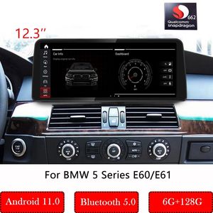 12.3 ''Android 11 Qualcomm Car Multimedia Player Monitor per BMW Serie 5 E60 E61 CCC/CIC/Maschera Carplay Auto Stereo DVD