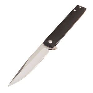 Oferta specjalna BK256 Flipper Składanie noża 8CR13MOV Satinowe Punkt Drop Blade G10/Drewno z rękojeścią ze stali nierdzewnej noży kempingowe na zewnątrz