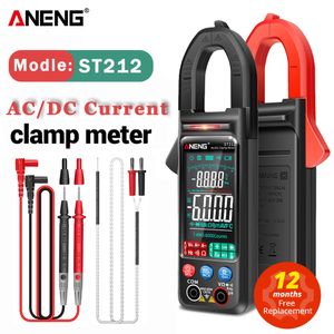 Clamp Meters ANENG ST212 DC/AC Current Digital Clamp Meter 6000 Counts 400A Amp Multimeter Large Color Screen Voltage Tester Car Hz NCV Ohm 230516