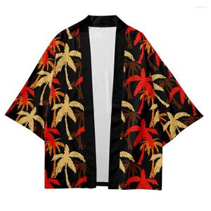 Ethnic Clothing Men And Women Japanese Kimono Traditional Art Hawaiian Print Casual Trend Loose Thin Jacket Asian Cardigan