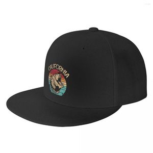 Bollmössor Punk Vintage California Hip Hop Cap Spring Grizzly Bear Flat skateboard Snapback Dad Hat