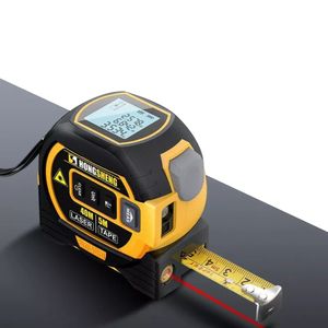 Fita mede 3 em 1 40/60m Digital Laser Rangefinder Fita a laser Medidor de distância Finalizador de faixa com ferramentas de tela Régua de exibição 230516