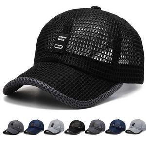 Ball Caps Mens Mesh Baseball Oddychany Summer Dad Hat Outdoor Hats Hats Bone Gorras Trucker 230515