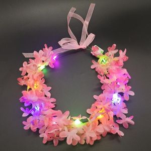 20st LED DECORATIVE FLOWER CROWN WREATH PAINBAND Hårnål Party Scenic Area Night Market Local Promotion Square Bestförsäljande toppringkransar